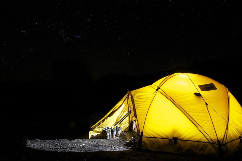 Tent in the wilderness